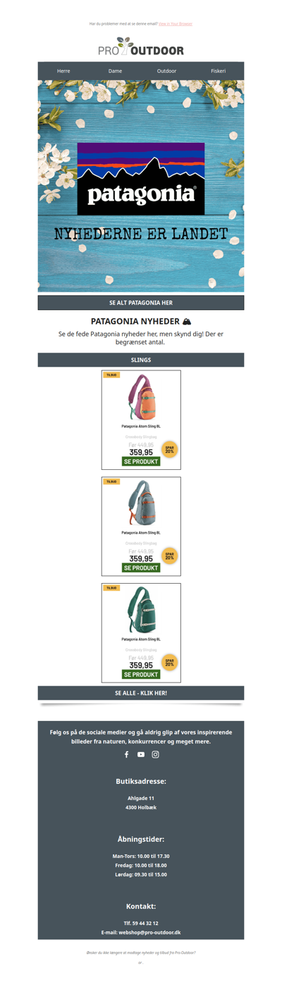 Patagonia Nyheder 🏔 Skynd dig - begrænset antal