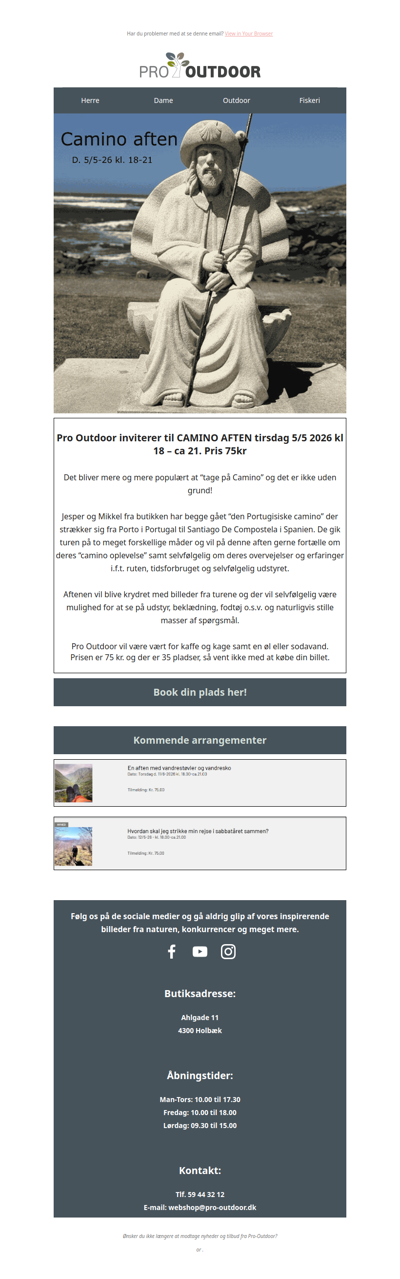 Camino aften 🥾🏕️