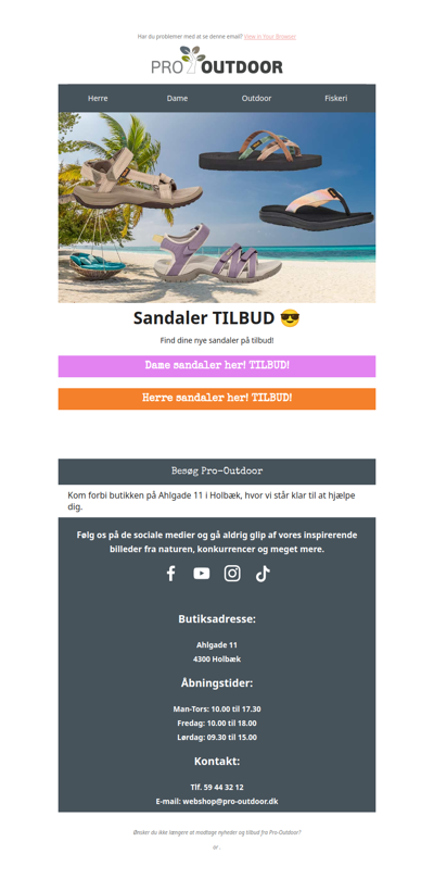 Sandaler 😎 Sommertilbud!