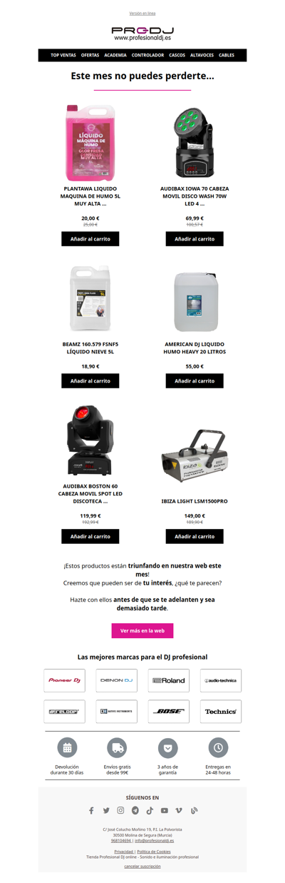 ¡Tus imprescindibles de este mes!