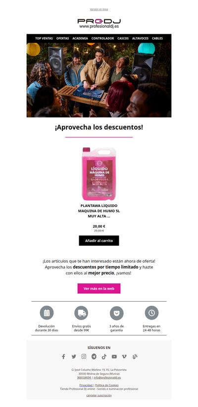 ¡Hay descuentos en tus favoritos!