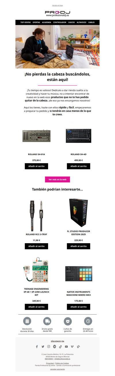 ¡No pierdas el tiempo!