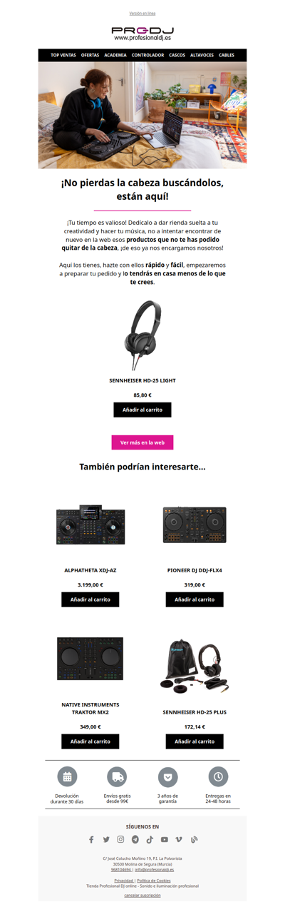 ¡No pierdas el tiempo!