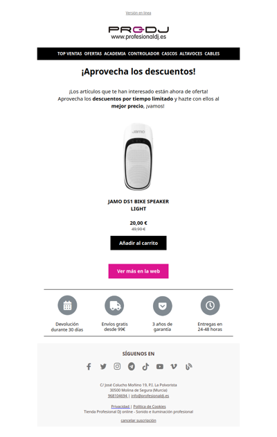 ¡Hay descuentos en tus favoritos!