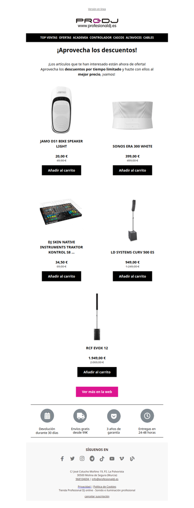 ¡Hay descuentos en tus favoritos!