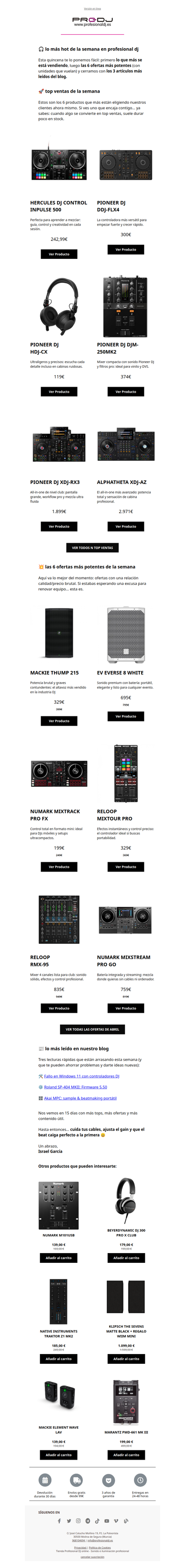 🔥 Top Ventas + Ofertas más potentes de la semana + lo más leído del blog