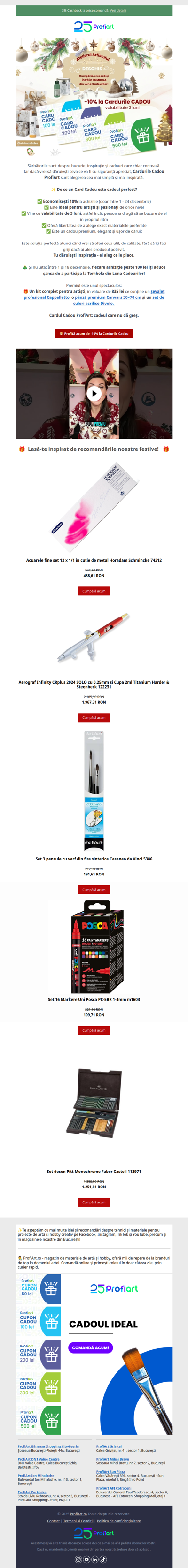 Ia un Card Cadou cu 10% Reducere și intră în Tombola din Luna Cadourilor! 💸