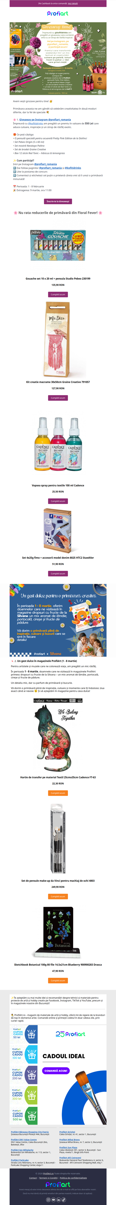 🌺 Participă la Giveaway-ul Primăverii 🌺