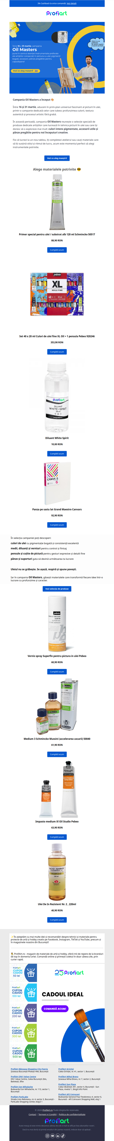 🎨 Oil Masters: vezi ce aleg maeștrii pentru pictura în ulei