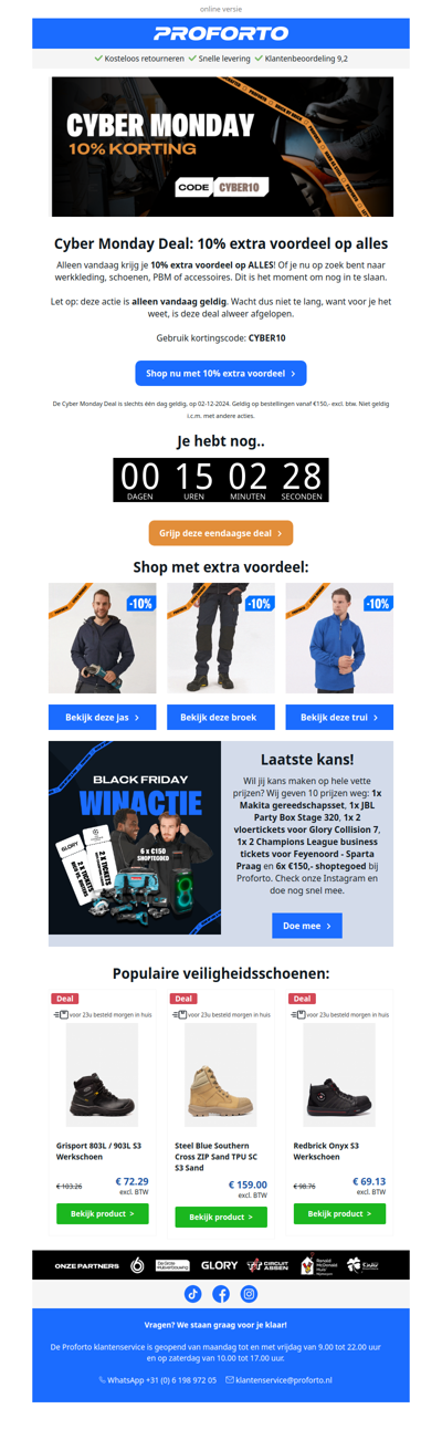 🎁 Alleen vandaag: Cyber Monday voordeel voor jou