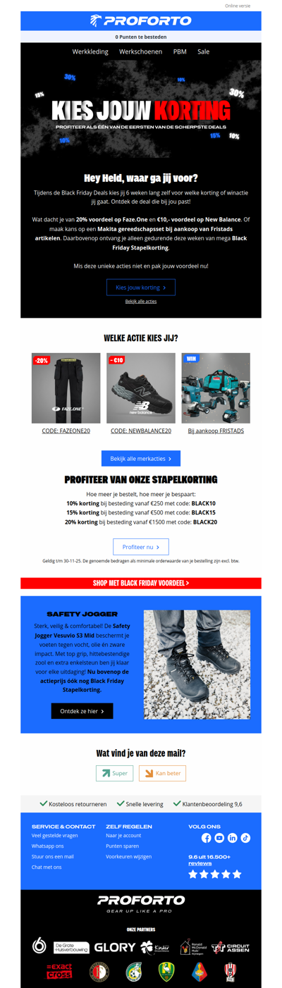 Hey, kies jouw eigen korting