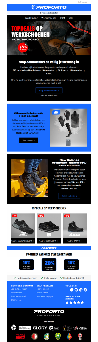 Mis het niet: topdeals op werkschoenen