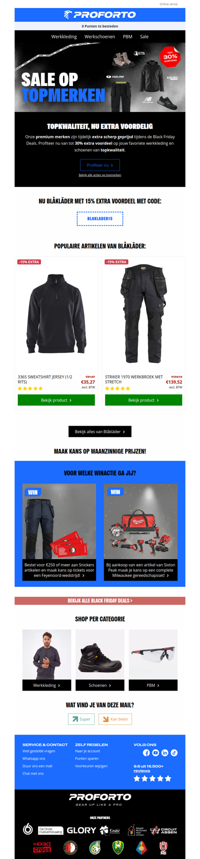 Nu Black Friday acties: Premium merken | Tot -30% extra voordeel