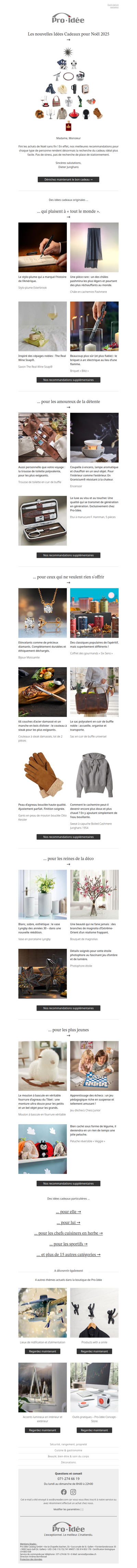 Nos idées cadeaux assez uniques