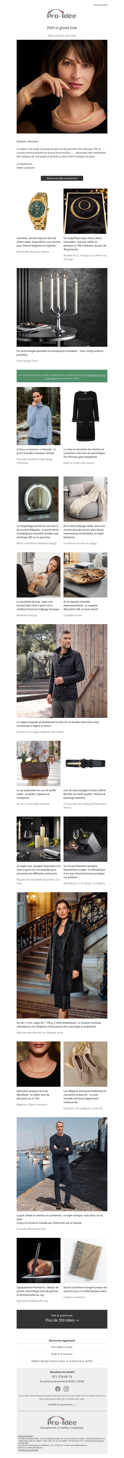 Du petit et du grand luxe