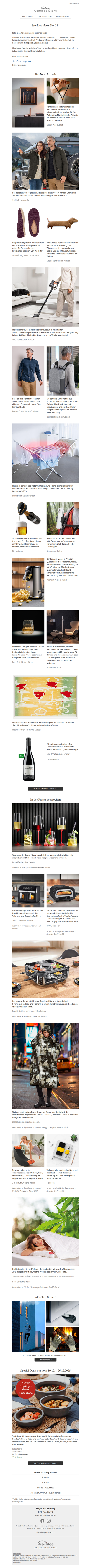 Messeneuheit: Der kabellose Stiel-Staubsauger +++ das Design Workout Set +++ das bruchfeste Design-Glas