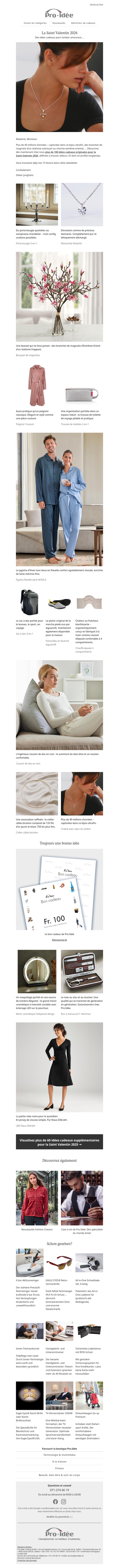 Idées cadeaux pour la Saint Valentin 2026 ❤ Nos 15 articles préférés