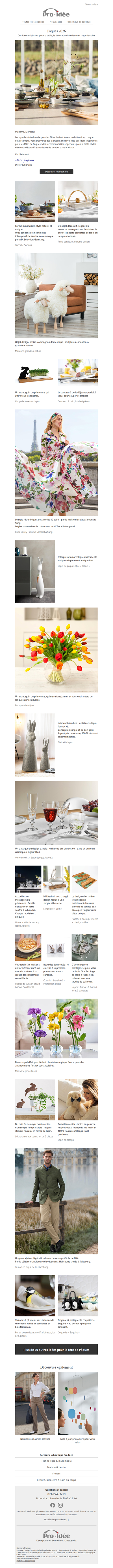 Pour profiter encore plus des fêtes de Pâques...