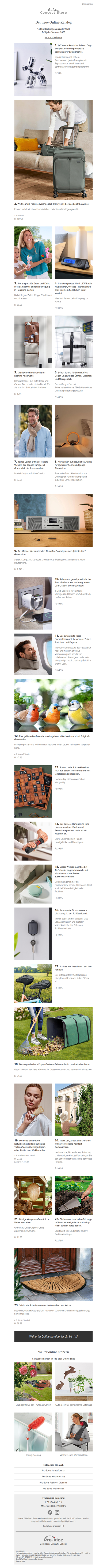 Der neue Online-Katalog: 143 Entdeckungen aus aller Welt