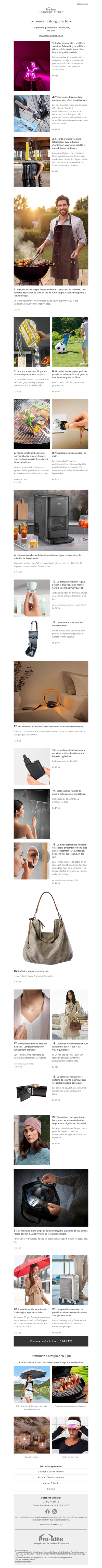 Le nouveau catalogue en ligne : 176 produits qui racontent une histoire