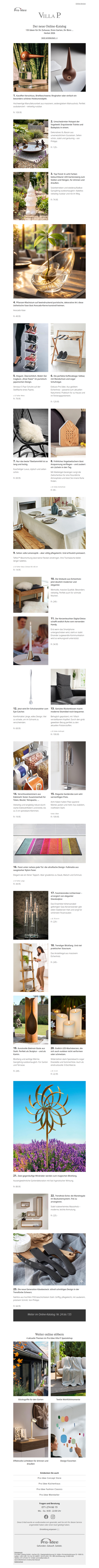 Der neue Online-Katalog: 135 Ideen für Ihr Zuhause