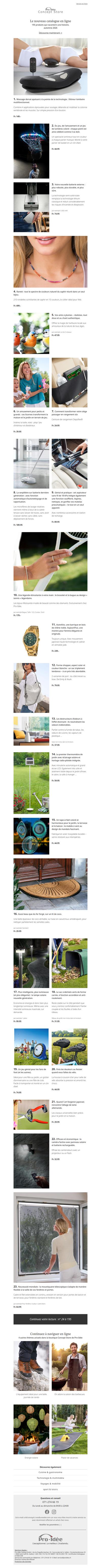 Le nouveau catalogue en ligne : 195 produits qui racontent une histoire