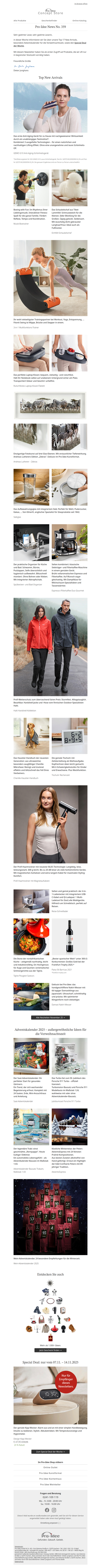 der interaktive Fitness-Spaß +++die geniale Tischuhr mit Weckfunktion +++ der Profi-Haartrockner