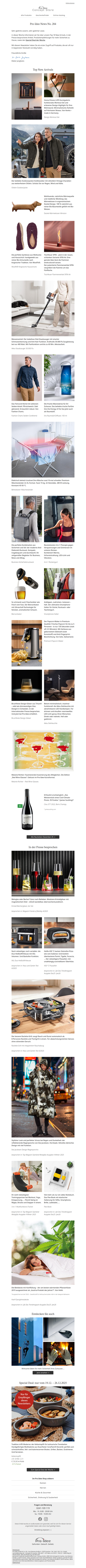 Messeneuheit: Der kabellose Stiel-Staubsauger +++ das Design Workout Set +++ das bruchfeste Design-Glas