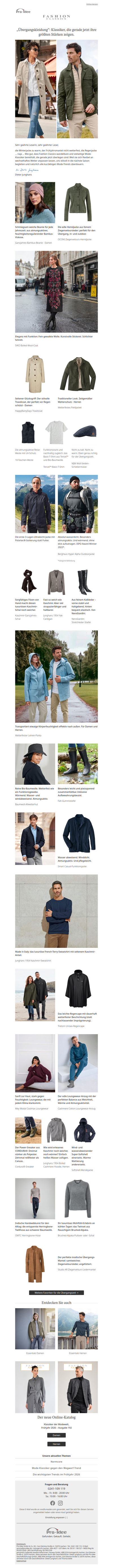 Übergangskleidung: Klassiker, die gerade jetzt ihre größten Stärken zeigen.