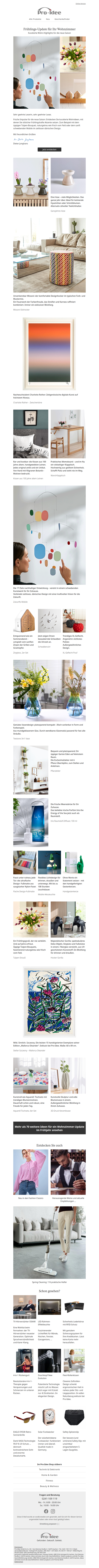 Frühlings-Update für Ihr Wohnzimmer.