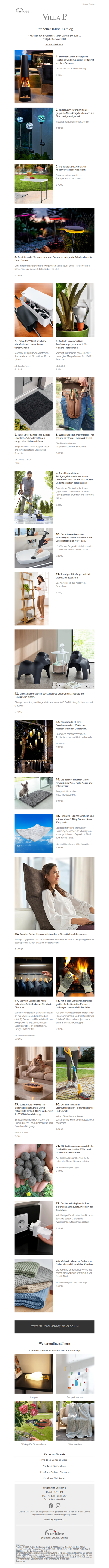 Der neue Online-Katalog: 174 Ideen für Ihr Zuhause