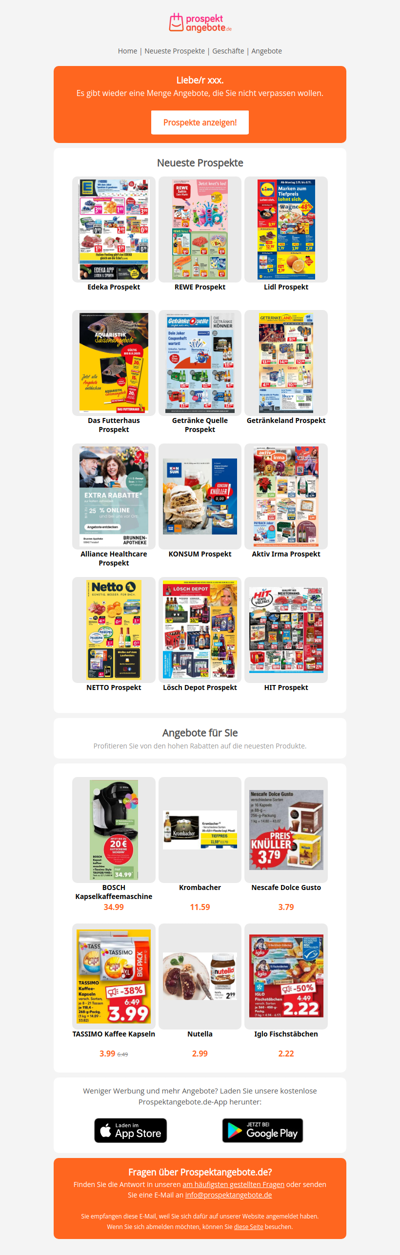 Neueste Prospekte aus der Woche 45