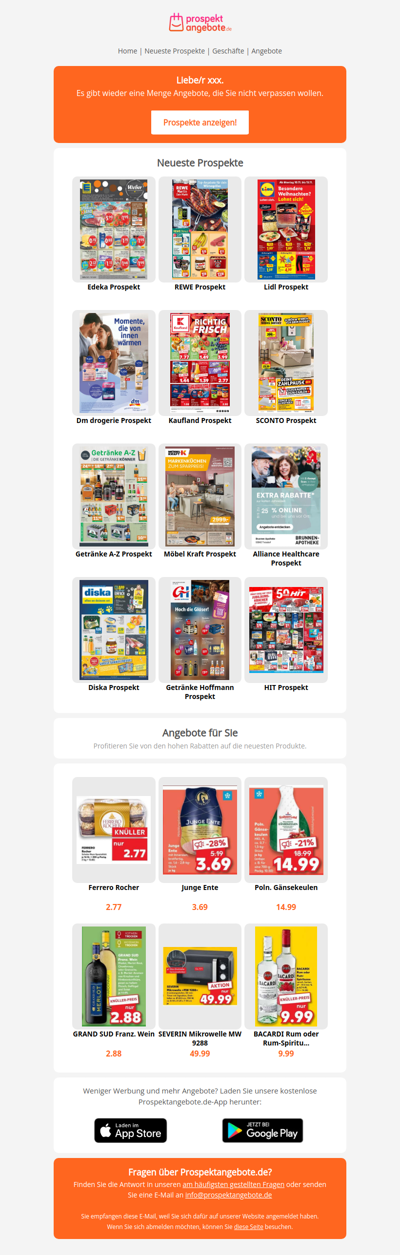 Neueste Prospekte aus der Woche 46