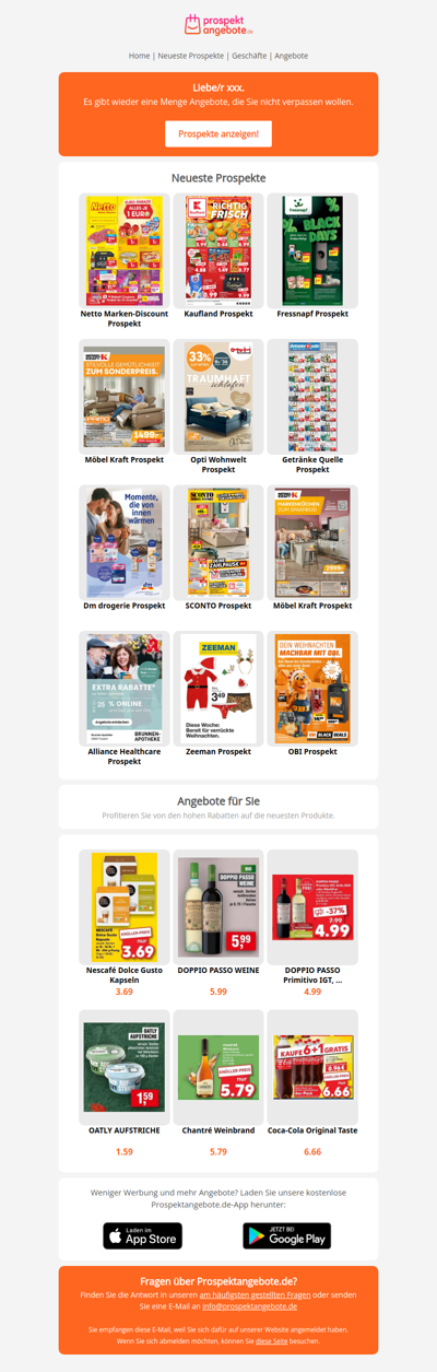 Neueste Prospekte aus der Woche 47