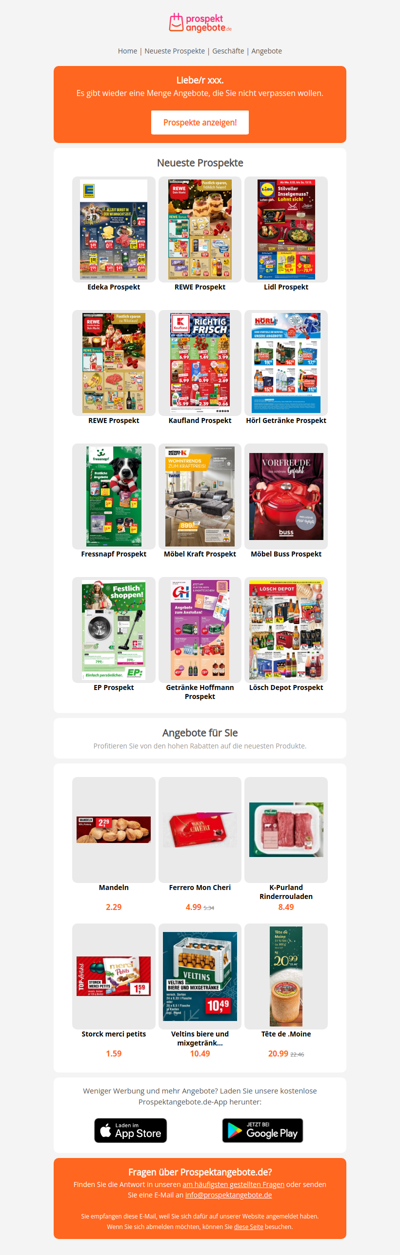 Neueste Prospekte aus der Woche 50