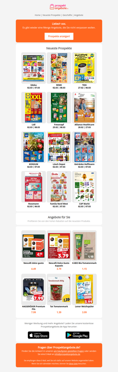 Neueste Prospekte aus der Woche 10