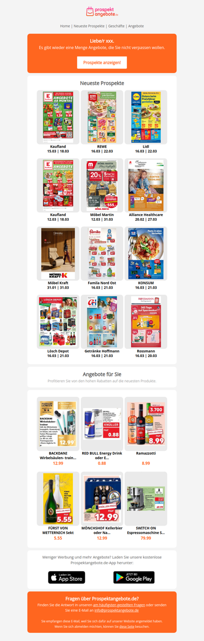 Neueste Prospekte aus der Woche 12