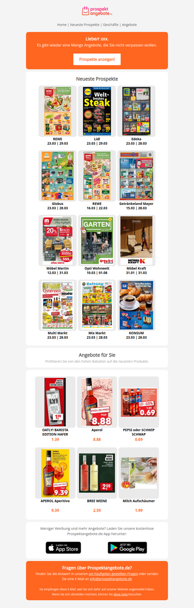Neueste Prospekte aus der Woche 13