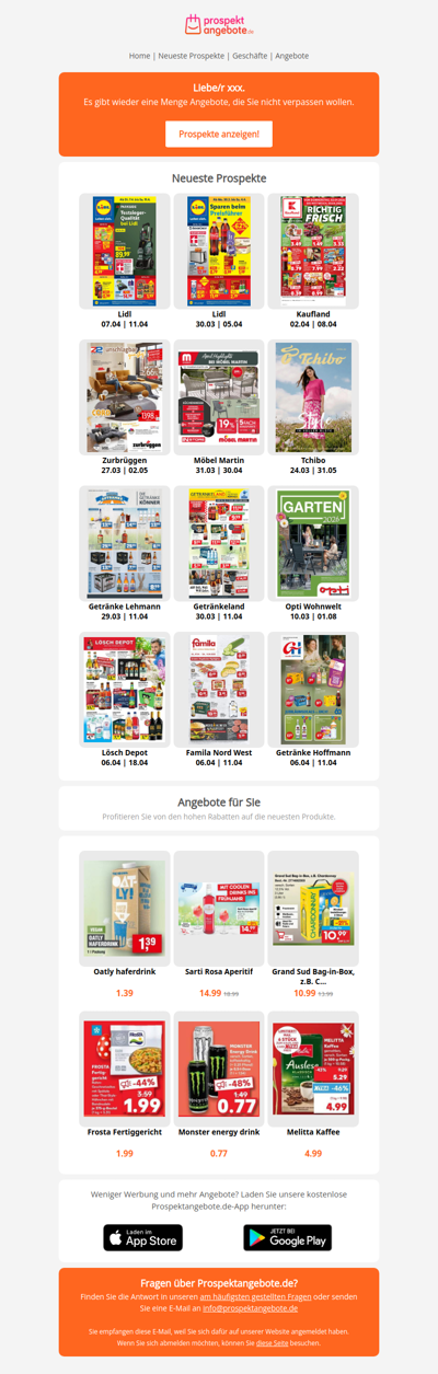 Neueste Prospekte aus der Woche 15