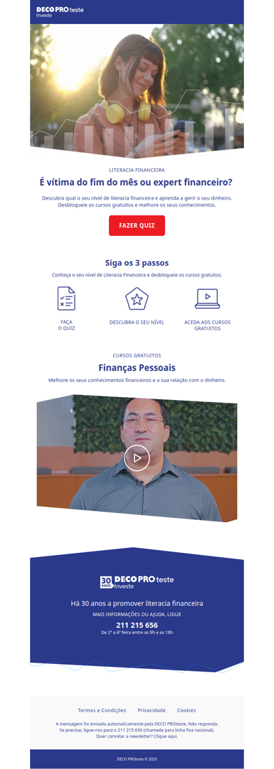 Descubra qual o seu nível de literacia financeira e aprenda a gerir o seu dinheiro.