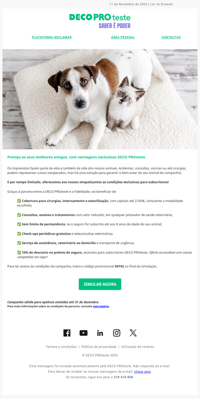 Conheça as soluções exclusivas DECO PROteste para garantir o bem-estar do seu melhor amigo.