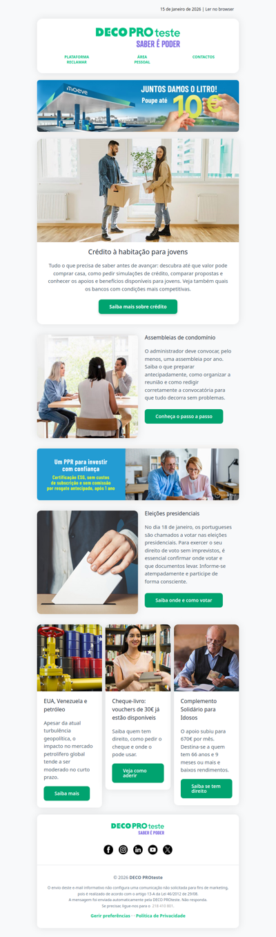 Desde assembleias de condomínio a apoios para jovens e maiores de 66 anos