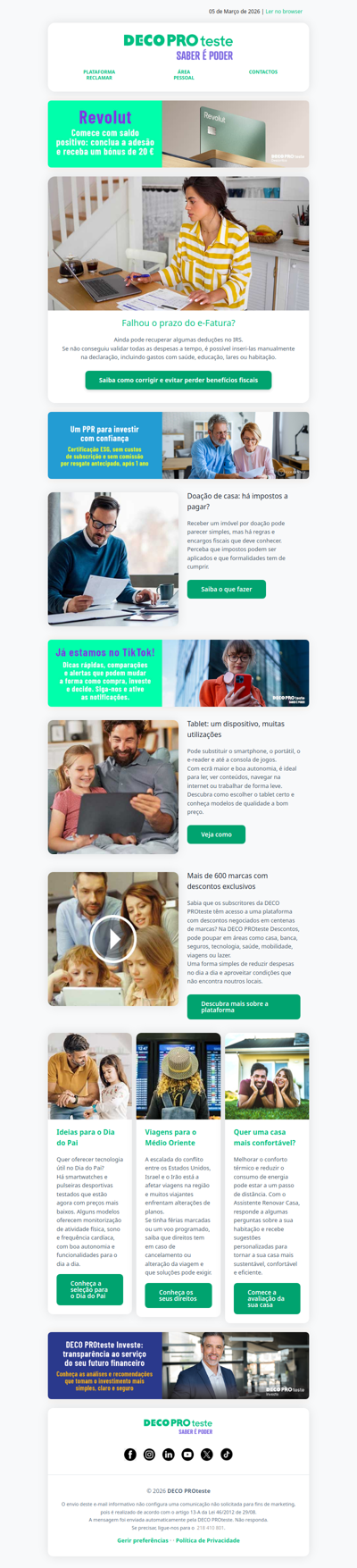 Evite perder dinheiro: IRS, seguros, saúde e tecnologia