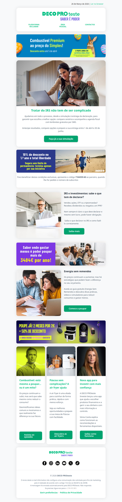 IRS, poupança e investimentos: decisões que contam