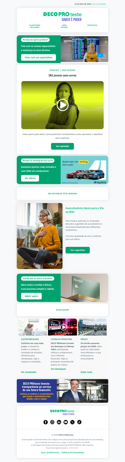 IRS, Via Verde e novas oportunidades de poupança