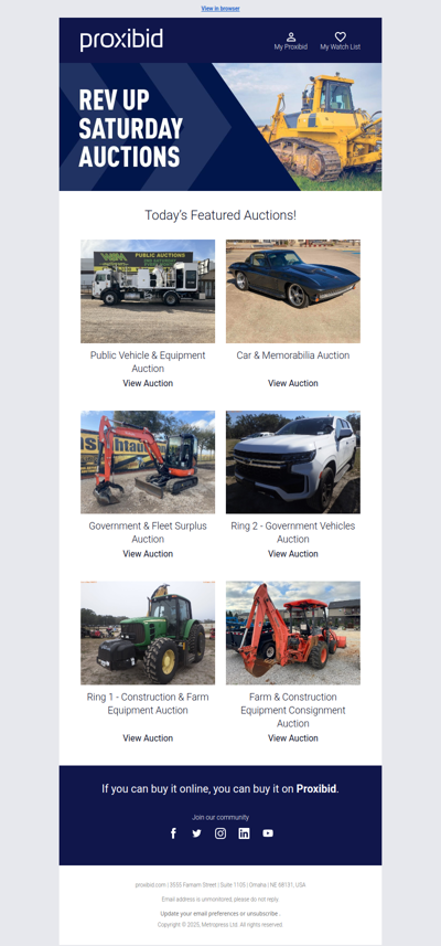 Last Chance: Heavy Equipment, Farm Machinery, Collector Cars, & More - Bid Now!