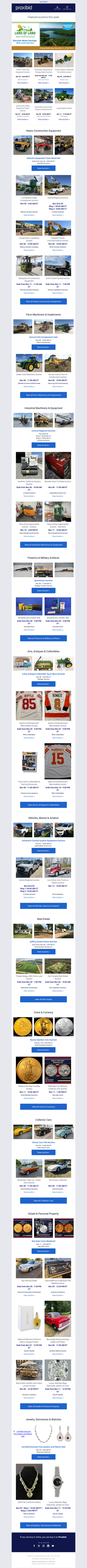 Week Of 11/03: 123 Live & 173 Timed Auctions