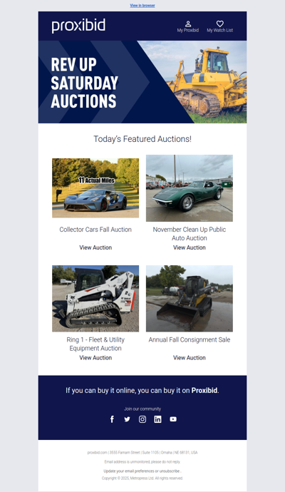 Last Chance: Heavy Equipment, Farm Machinery, Collector Cars, & More - Bid Now!