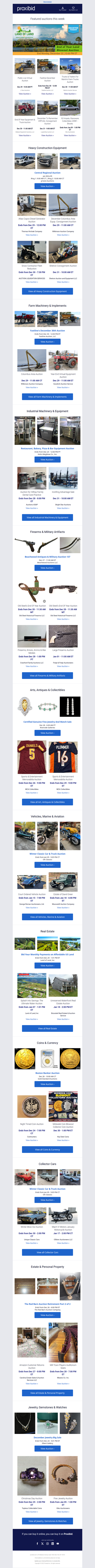 Week Of 12/22: 124 Live & 164 Timed Auctions