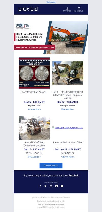 Proxibid’s Weekend Highlights: Collector Cars, Farm and Construction Equipment, Vehicles & More!